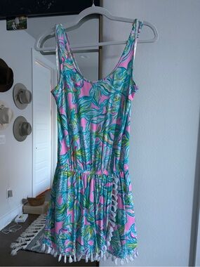 Lilly Pulitzer Pink Multicolor Sleeveless Romper